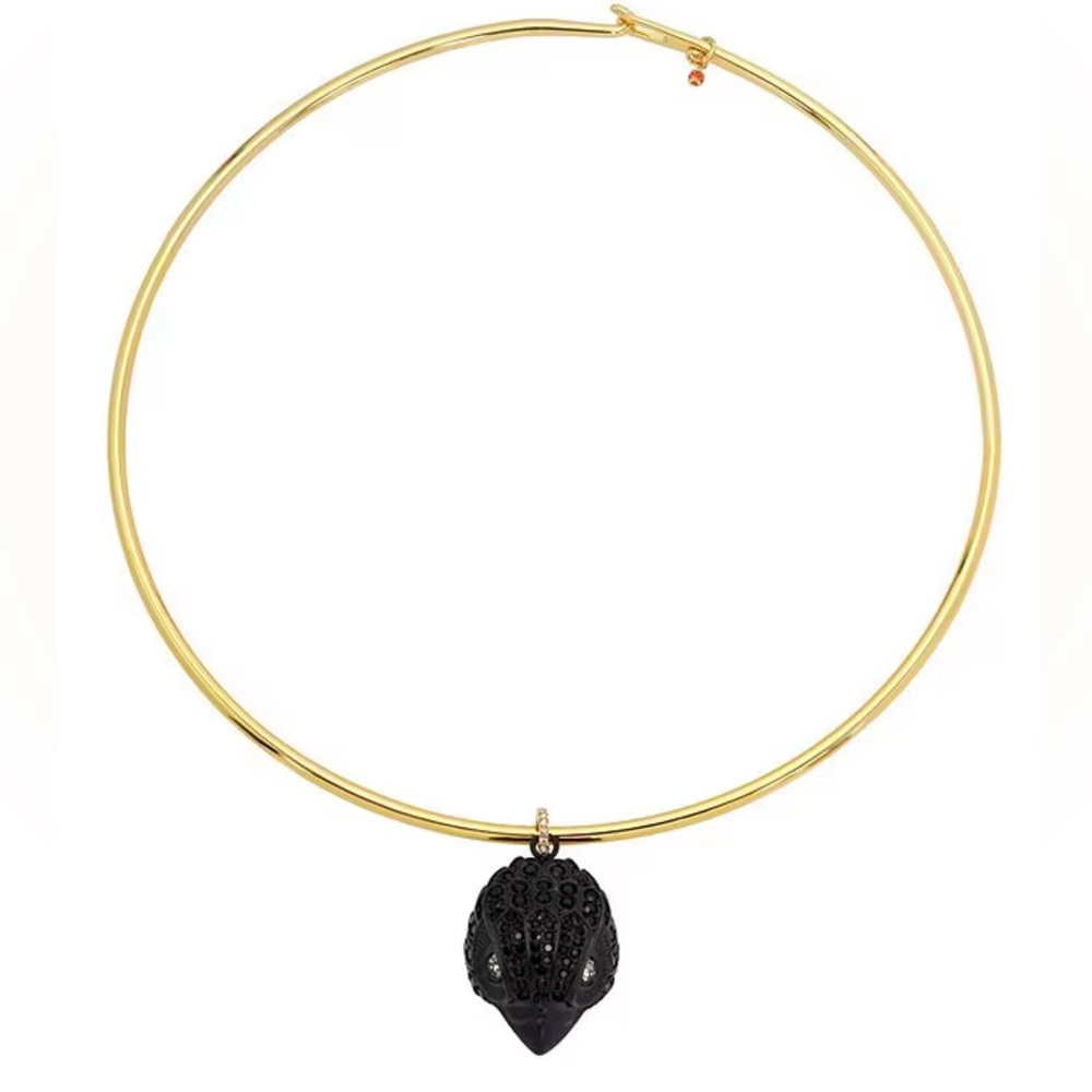 KURT GEIGER Signature Pav Eagle Wire Short Pendant Necklace